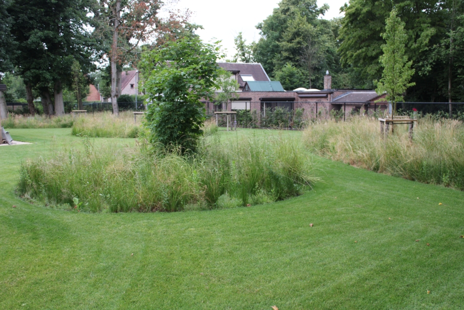 tuin betonklinkers oprit zwembad tuin